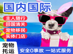 秦皇岛航空邮寄国际宠物托运 【国